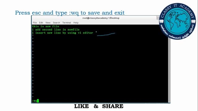 Linux for beginners | linux Vi editor in Tamil | Day 12 | classy it academy смотреть онлайн