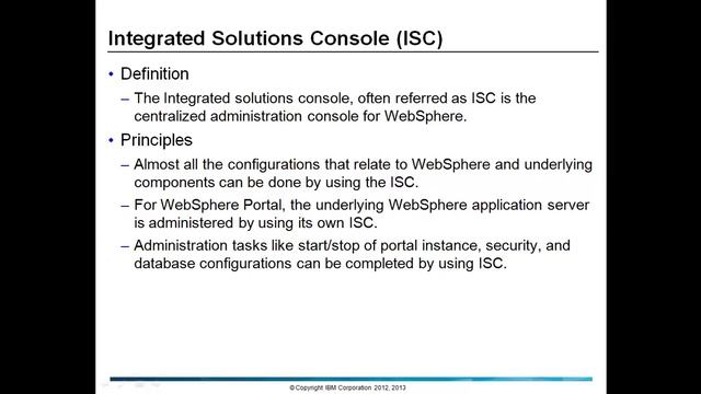 WebSphere Integrated Solutions Console смотреть онлайн