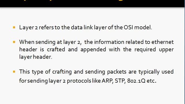 Layer 2 Packet sending смотреть онлайн