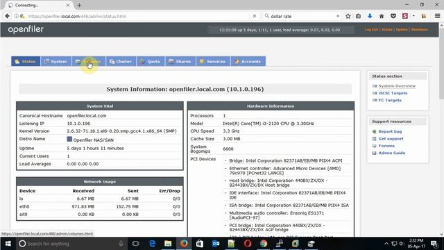 How to increase the size of RAID 5 volume group in Openfiler 2.99 Part-10 смотреть онлайн