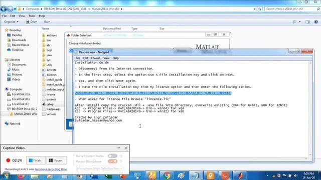Matlab 2014b installation part 1 смотреть онлайн