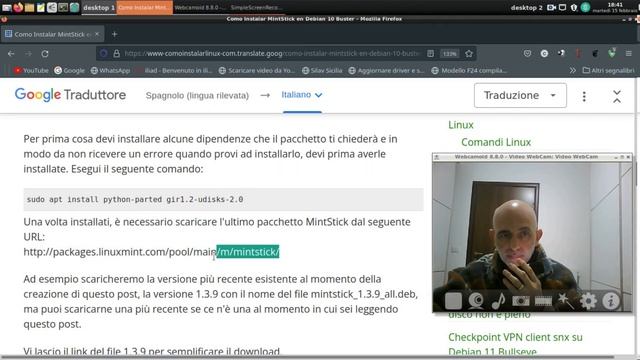 MINTSTICK SU DEBIAN 10 -11 смотреть онлайн