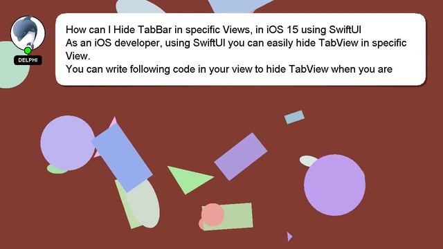 How can I Hide TabBar in specific Views, in iOS 15 using SwiftUI смотреть онлайн
