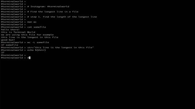 Find the Longest Line in a file | Linux | Bash | Terminal World смотреть онлайн