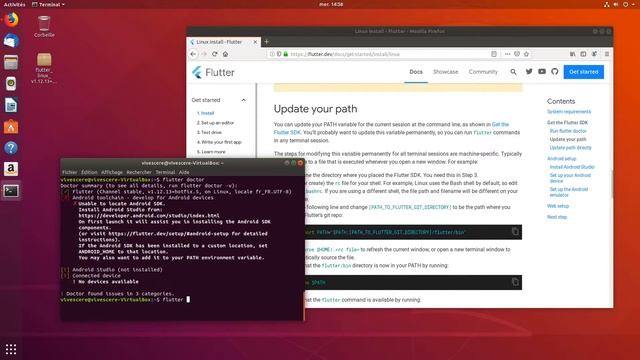 Introduction à Flutter - Installation sous Linux смотреть онлайн