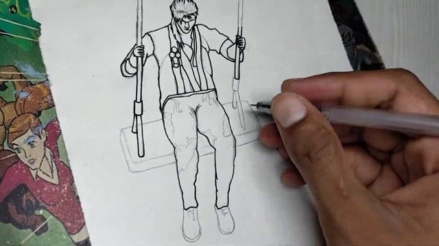 Wisdom Swing Emote Drawing | Free Fire Drawings | FF Drawing | смотреть онлайн
