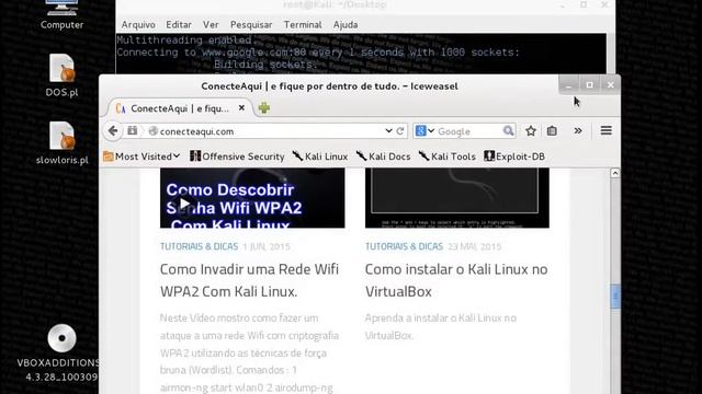 Como Fazer Ataque DOS com slowloris no kali linux смотреть онлайн