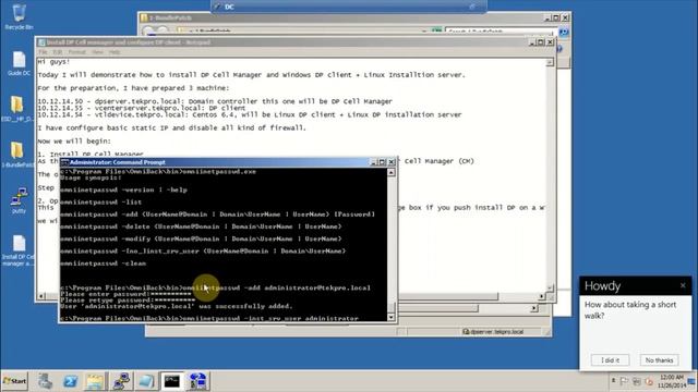 HP Data Protector - Install Data Protector Cell manager and client agent - Part 2 смотреть онлайн