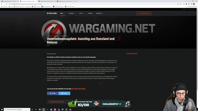 Wargaming - Ausstieg RU & BY - Info & Kleine Einschätzung смотреть онлайн