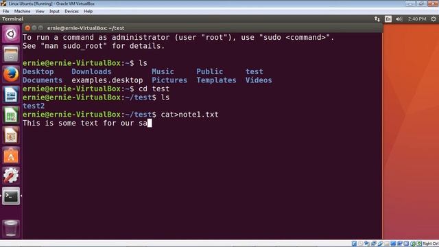 Linux Tutorial for Beginners - 6 - Creating our first file смотреть онлайн