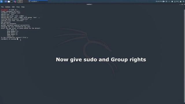 Kali-Linux 2020.1: create user for daily use && reset root password смотреть онлайн