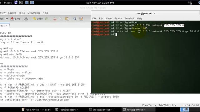 How to create a Fake AP with IP Table in Kali linux PART 3 смотреть онлайн