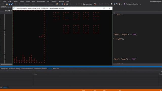 Console Tetris in pure C смотреть онлайн