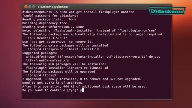 أوبونتو : تنصيــــب فلآش بلاير Ubuntu Flash Player смотреть онлайн