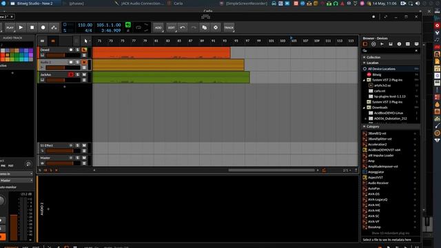 Bitwig on Linux with Jack Audio смотреть онлайн