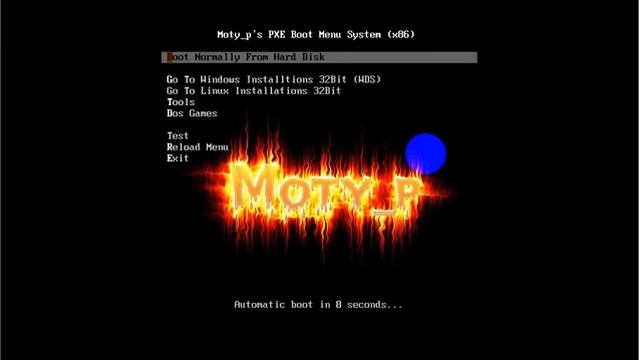Moty_p's PXE Boot Menu смотреть онлайн