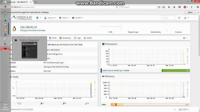Monitoring SNMP Ubuntu Server menggunakan Observium смотреть онлайн