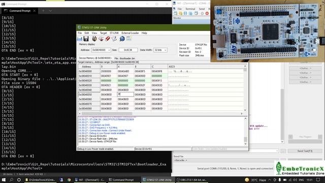 STM32F7 Bootloader Tutorial Part 5 - Adding more features to the STM32 Bootloader (Slot 0, Slot 1) смотреть онлайн