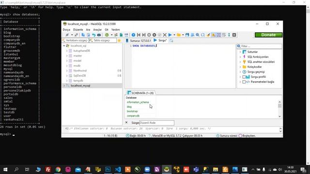 #01 - MySQL: Wamp Server Kurulumu ve MySQL Konsol Üzerinden Temel T-SQL Komutları Kullanımı смотреть онлайн