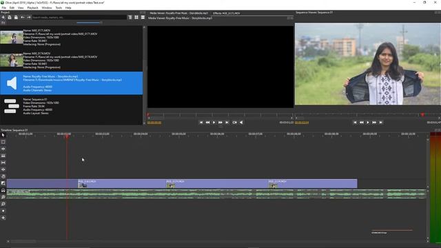 How to add music and apply transition to videos/detach audio in Olive / tutorial / PART 2 смотреть онлайн