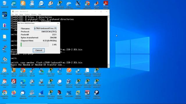 Cisco Switch Catalyst 2960 - XMODEM Image Recovery смотреть онлайн