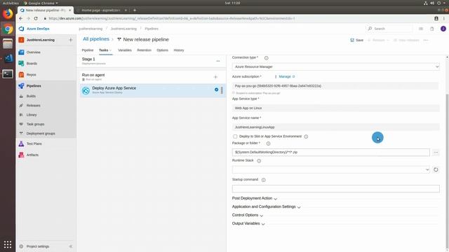 Deploying ASP.NET Core to Linux App Service with Azure Devops смотреть онлайн