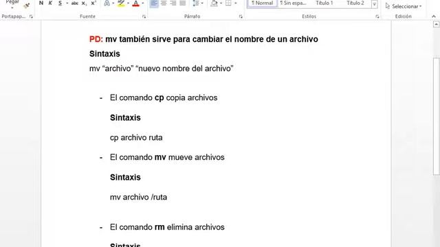 Cómo Ejecutar los Comandos mv cp rm Linux смотреть онлайн