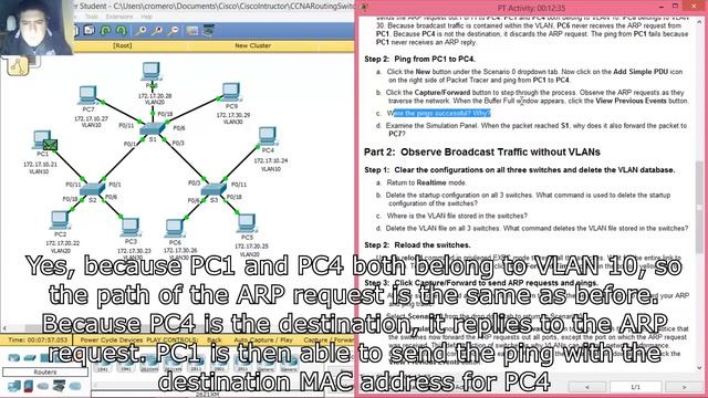 6.1.2.7 - 3.1.2.7 Packet Tracer - Investigating a VLAN Implementation смотреть онлайн
