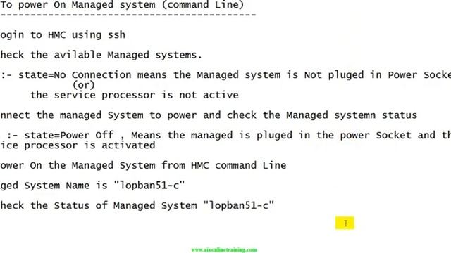 How to Power On OFF IBM P-series using HMC command line смотреть онлайн