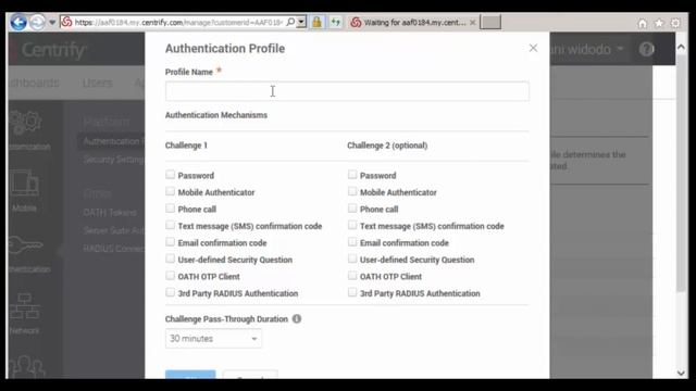 Centrify Server Suite 2016.1: MFA Configuration Overview - Cloud Manager смотреть онлайн