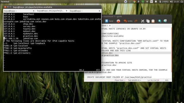 How to create Virtual Hosts In Apache (Ubuntu 14.0.4) смотреть онлайн