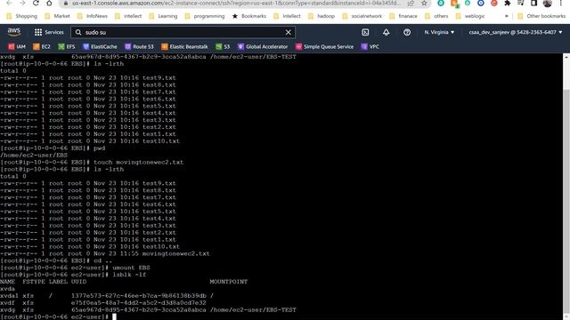 AWS - EBS Volume - detach and attach to another EC2 instance смотреть онлайн
