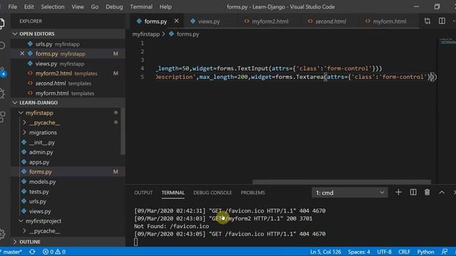 Django Tutorial for Beginners 13 - Working with forms (PART 2) смотреть онлайн