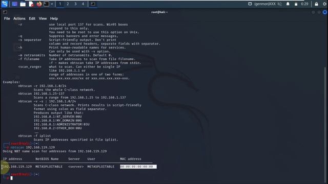 nbtscan kali linux | The AB смотреть онлайн