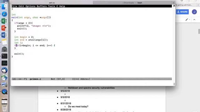 CS 471:571 f2018 writing a utility for xv6 смотреть онлайн