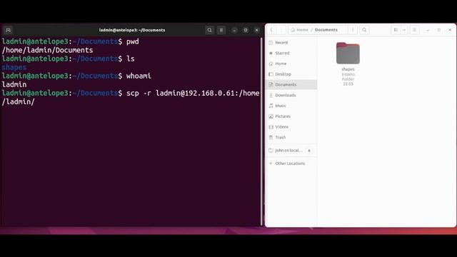 Linux Copying files from another user using an IP address смотреть онлайн