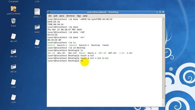 Linux Creating and Deleting File/Folder by Commands смотреть онлайн