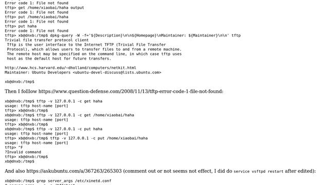 tftp - Error code 1: File not found смотреть онлайн