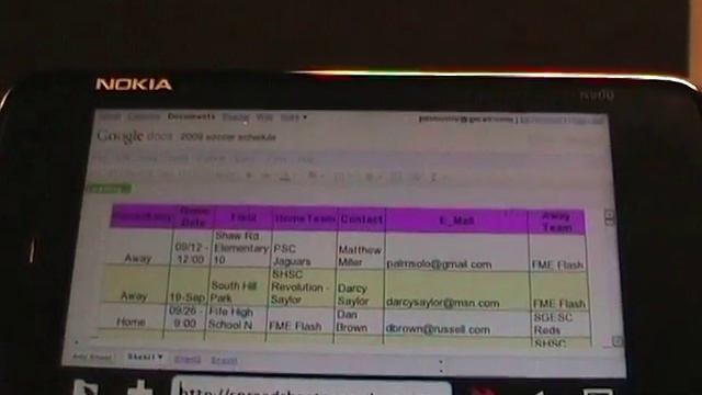 Google Docs and Calendar on the Nokia N900 смотреть онлайн