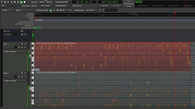 Scott Joplin - Fig Leaf Rag | MIDI reverse смотреть онлайн