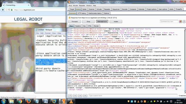 Legal | Application is Missing CSP(Content Security Policy) Header | POC | N/A смотреть онлайн