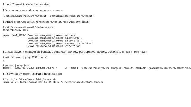 Unix & Linux: Tomcat won't use setenv.sh (3 Solutions!!) смотреть онлайн