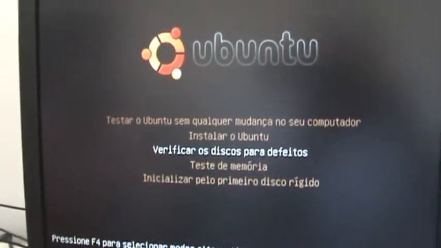 Instalação Ubuntu - Menu Inicial смотреть онлайн
