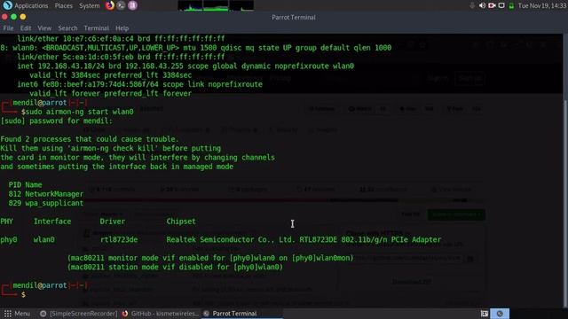 TUTORIAL KISMET WIRELES MONITOR - PARROT OS смотреть онлайн