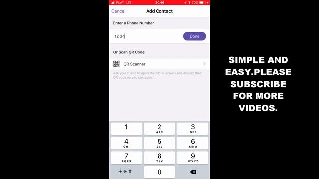 HOW TO ADD CONTACT IN VIBER APP (IOS) смотреть онлайн