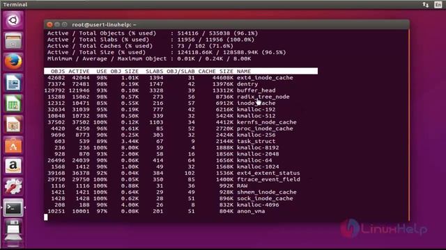 How to display kernel slab cache information using Slabtop смотреть онлайн