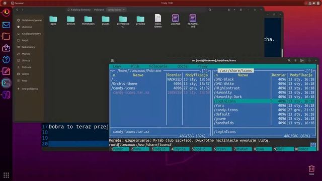 Zmiana wyglądu Ubuntowego Gnome'a - Orchis Theme Candy Icons Gnome | Ubuntu смотреть онлайн