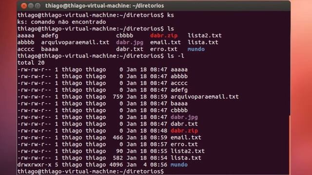 Aula de Linux, comando LS смотреть онлайн