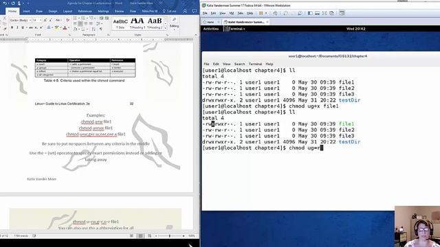 Chapter 4 part 4 Changing permissions on files and directories in Linux смотреть онлайн