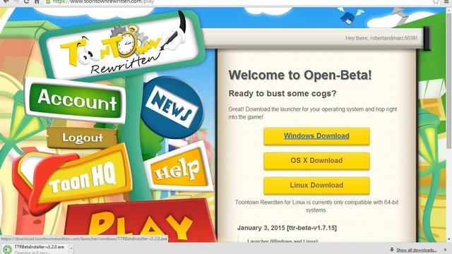 How to download toontown rewritten for linux, osx and windows смотреть онлайн